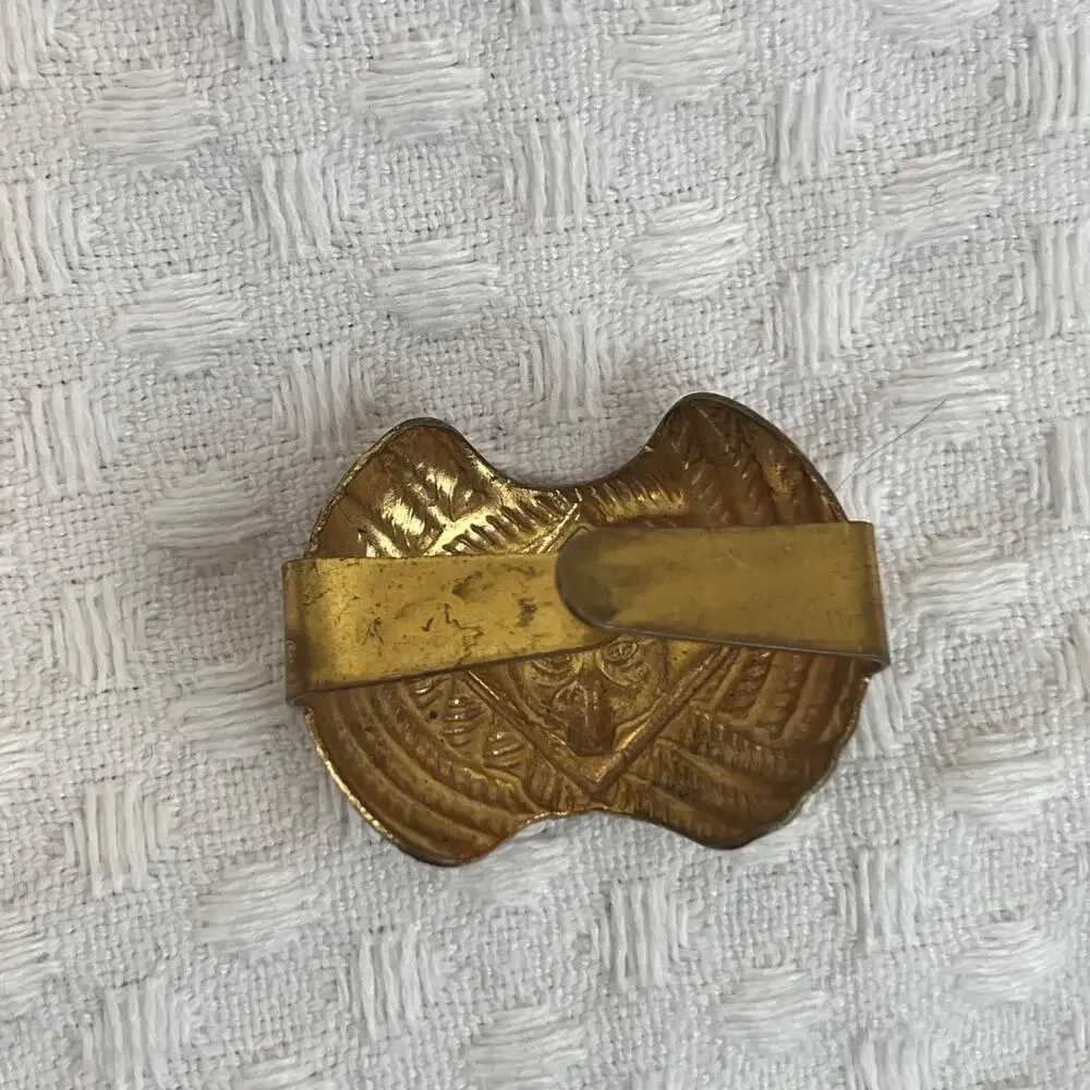Vintage Boy Scout BSA Cub Scout Wolf Rank Neckerchief Slide - Metal Knot